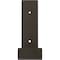 Ekena Millwork Steel Hanging Shelf Bracket, Hammered Dark Bronze 2"W x 10"D x 6 1/2"H BKTM02X10X06HSHDB - alternate 9